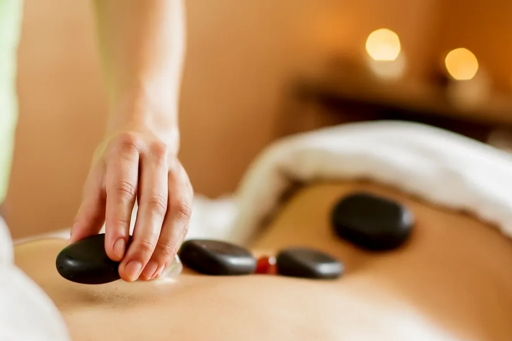 Experience deep relaxation with our Hot Stone Massage, where heated stones melt tension 


