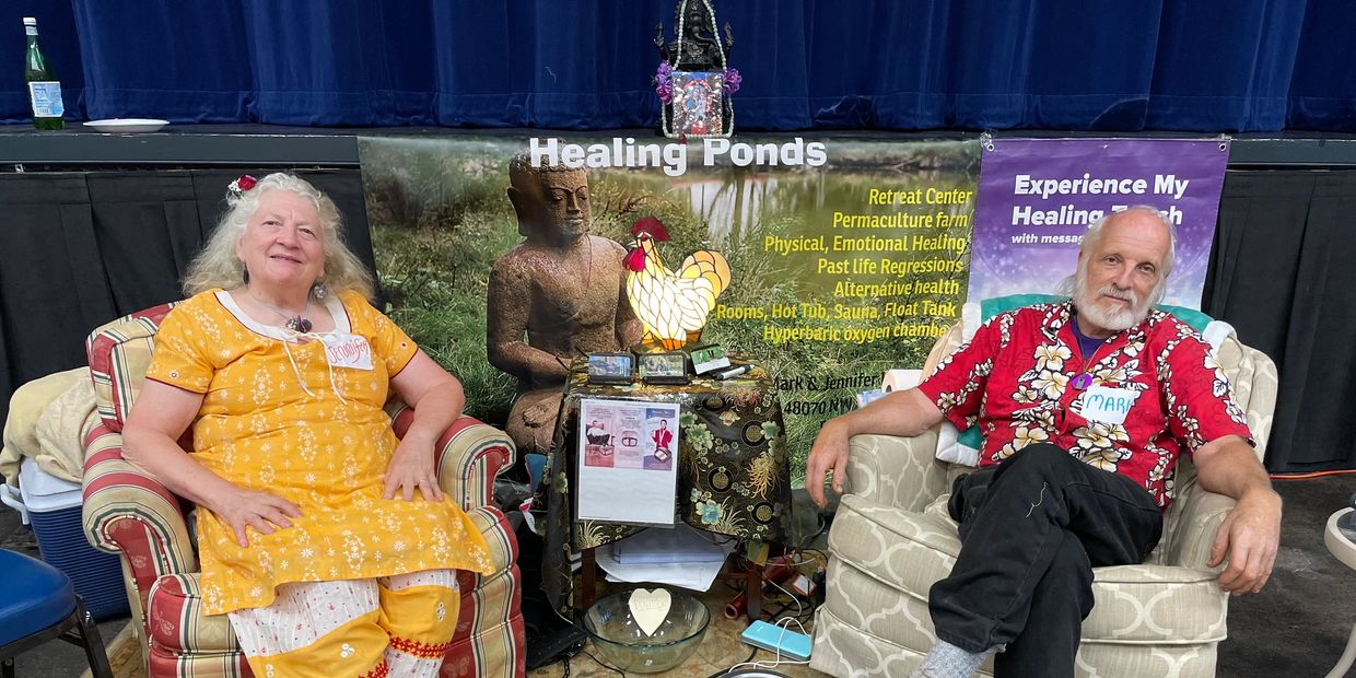 We're at a Psychic fair
