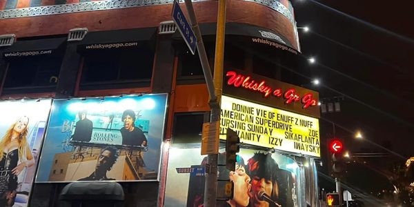 The Sunset Blvd in Los Angeles and the Whisky a go go