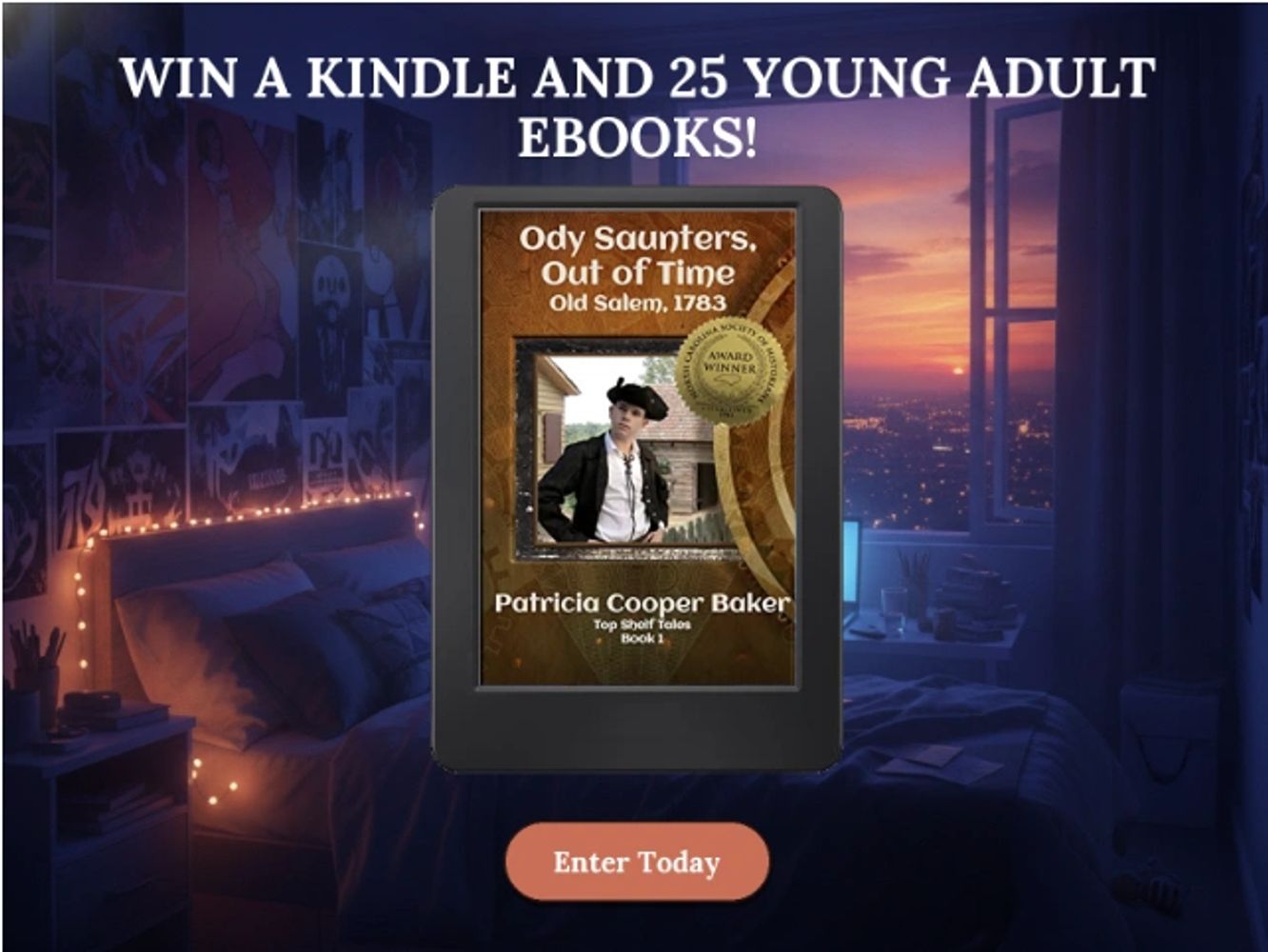 Giveaway for Ody Saunters and other young adult books.