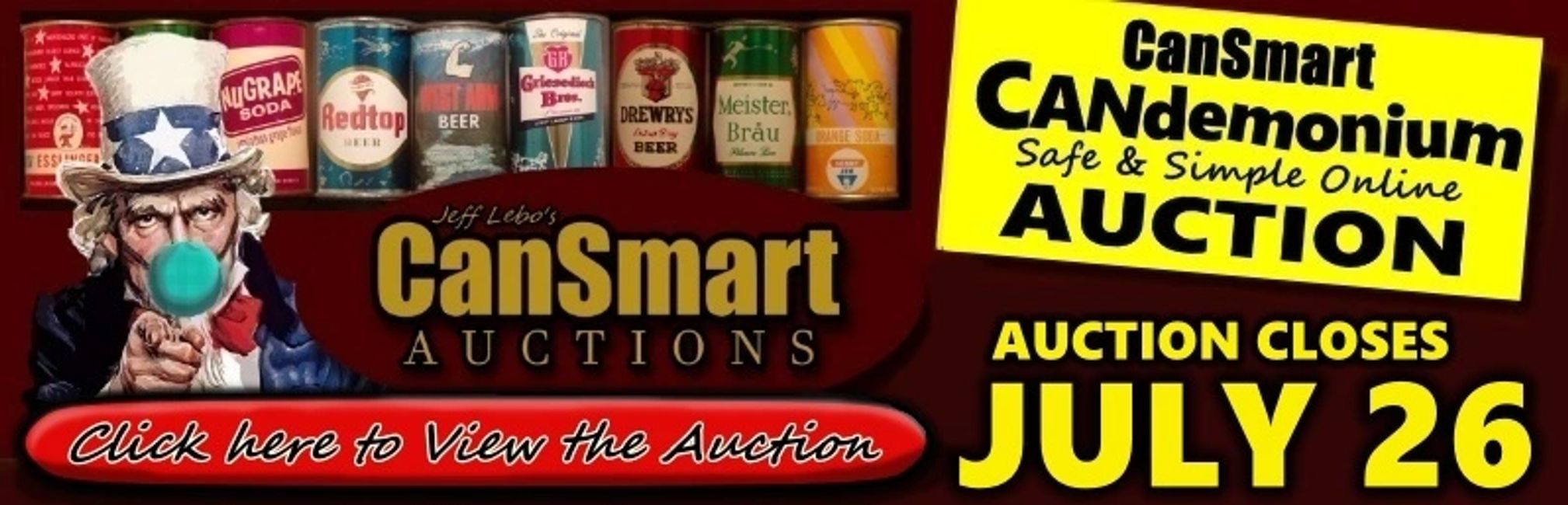 Auctions CanSmart Beer Cans & Breweriana CanSmart Beer Cans