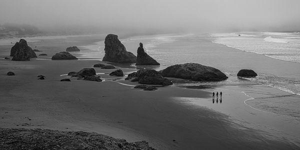 Hiking on an Oregon Beach