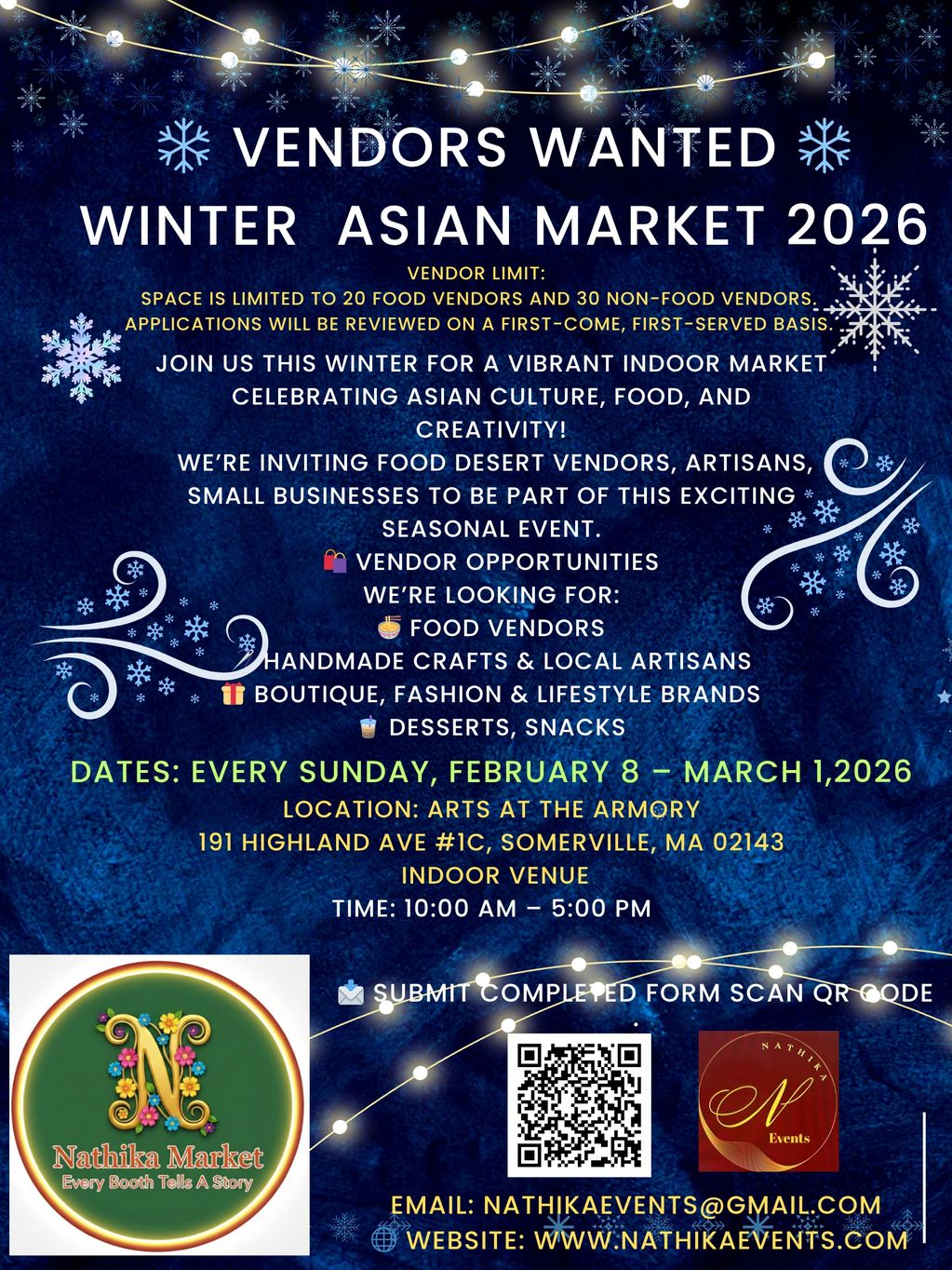 ❄️ VENDORS WANTED – WINTER MARKET 2026 ❄️