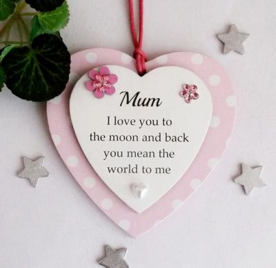 Mum
Heart
I love you
Double plaque