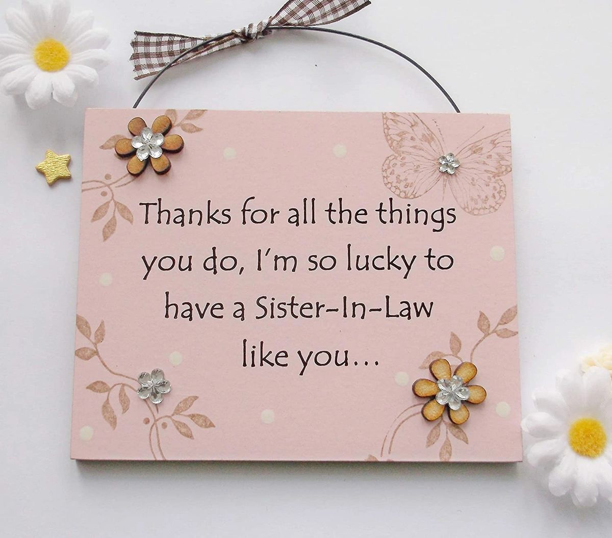 Thank You Sister In Law Plaque