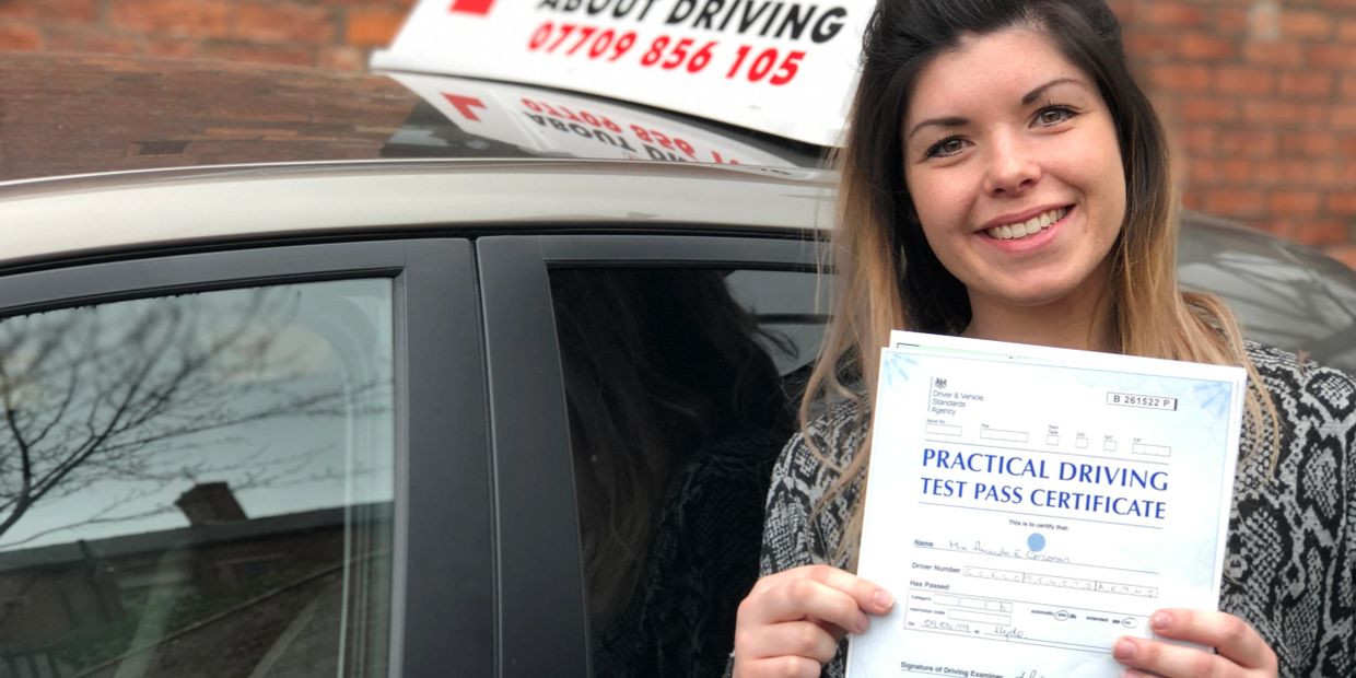 Another FIRST TIME PASS, Amanda past at Hyde test center. 