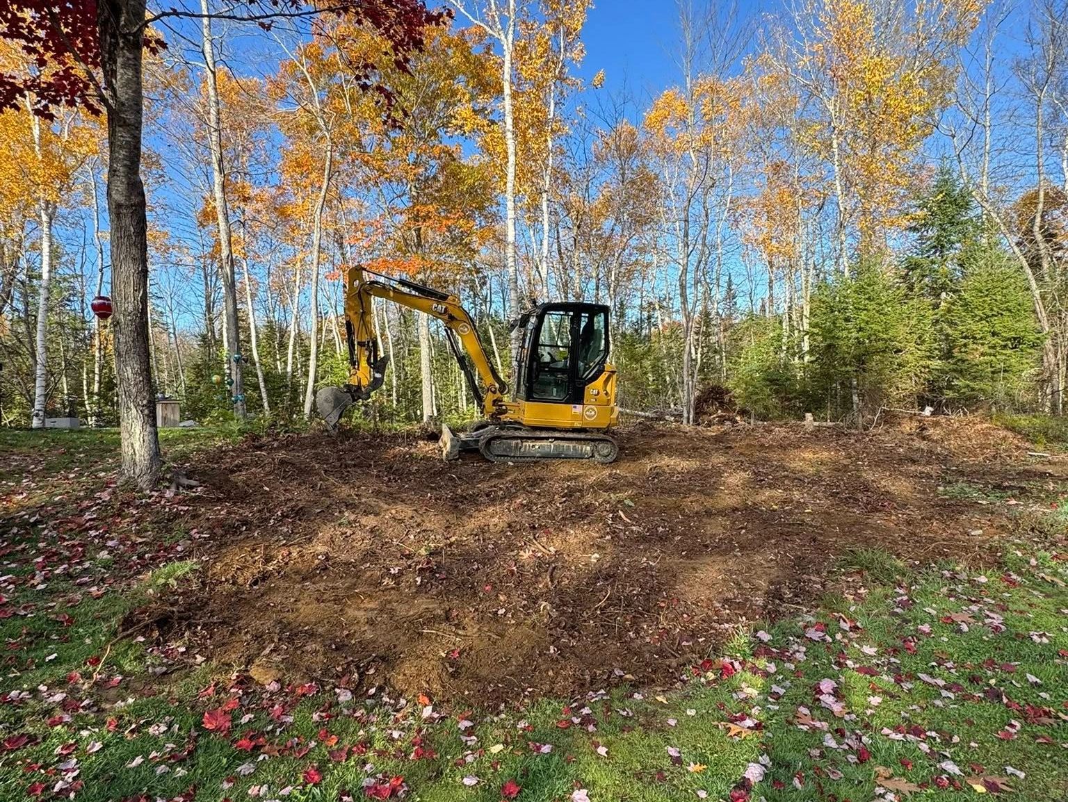 Excavation and grading project in Brewer Maine