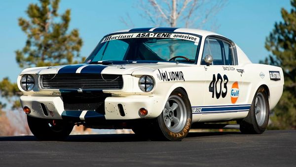 1965 Shelby r-model mustang. 1 of 5 cars that were races in Peru and this one won the 1967 national 