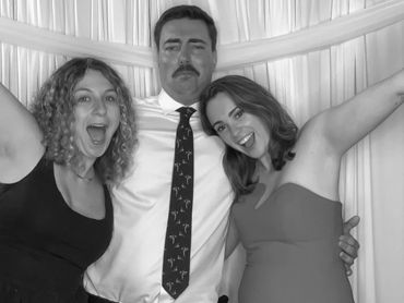 Photo Booth Fun With Guest Black & White Filter.