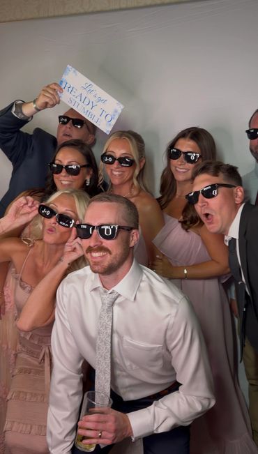 Photo Booth Fun With Guest and Bride & Groom
