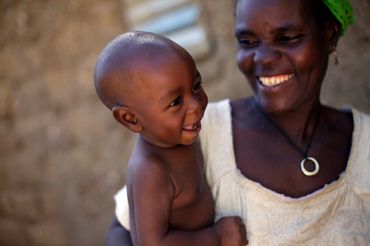 Happy mother and baby, all thanks to our generous donors.