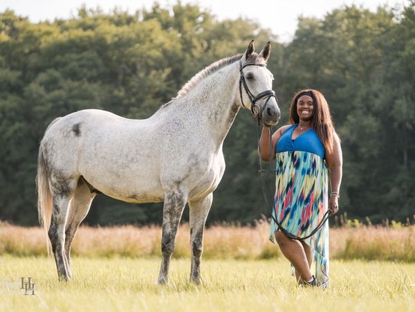 my horse Rossi and I 