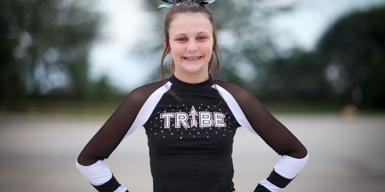 Prep teams compete regionally with stunts and tumbling against other cheerleading teams in level.