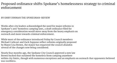 Screenshot of news article