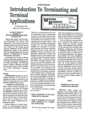 Reprint of “Introduction to Terminating and Terminal Applications” article.