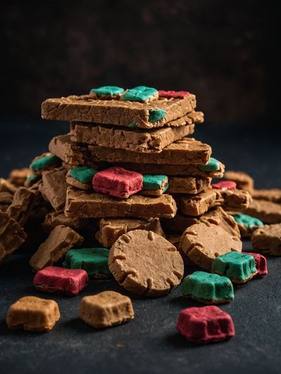 Pile of assorted dog treats