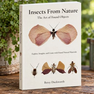 Book titled 'Insects From Nature' by Betsy Duckworth with insect art on cover.