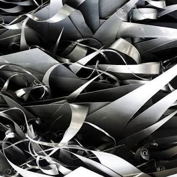 Close-up of tangled metal scraps.