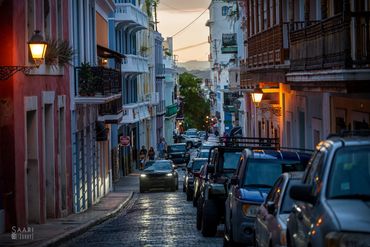 And evening walk in San Juan Puerto Rico