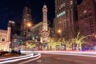 A long exposure from the new Z6. Christmastime in Chicago in 2020.