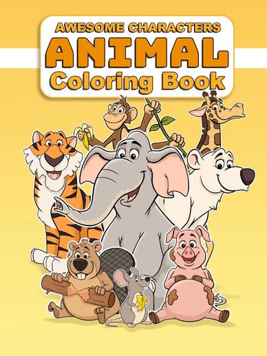 Awesome Characters Coloring Book Cartoon Drawing Studio