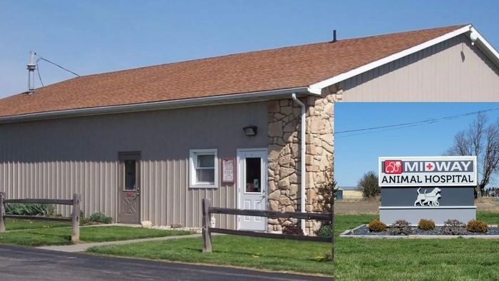 A picture of our building and our business sign.