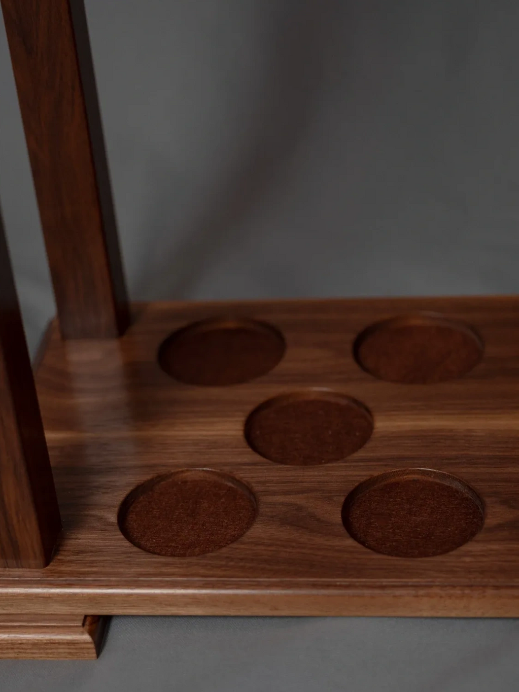 Custom Fly Rod Tube Rack | Solid Walnut Wood