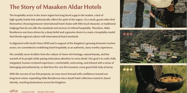 Story of Masaken Aldar Hotels blending culture and hospitality.