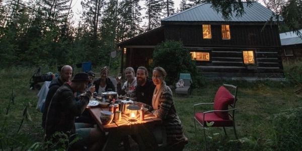 Historic cabin nestled on a mountain above the Shuswap in BC.  Perfect setting for a felting retreat