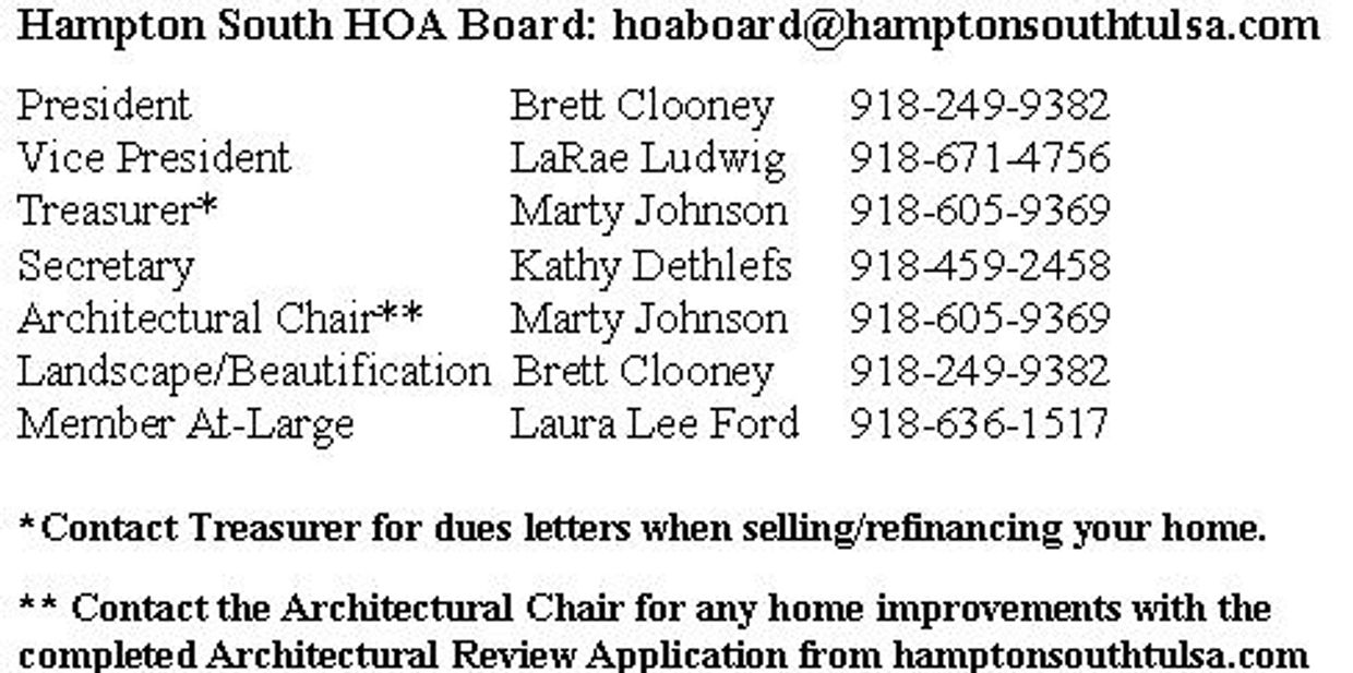 HOA Board