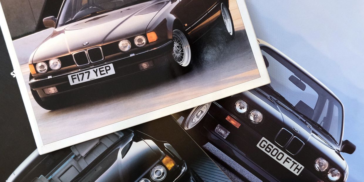 Dealer BMW car brochures and handbooks for classic BMW cars.