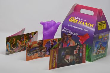 Ripley's Believe it or Not! Brochure & Wax Hand Box 