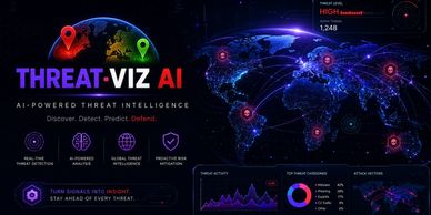 Threat.Viz AI: AI-powered global threat intelligence visualization with live data and predictive risk analysis.