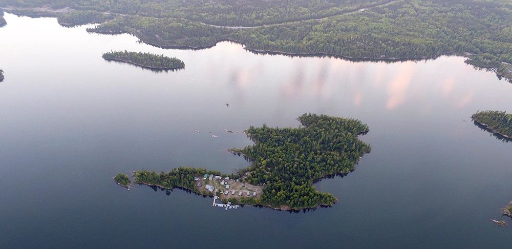 Cedar Lake Lodge  in Perrault Falls, Ontario.