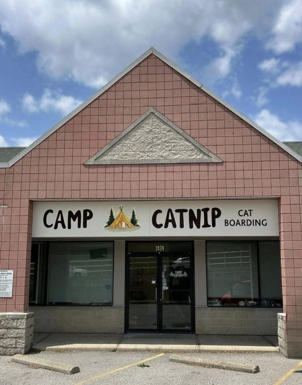 Entrance to Camp Catnip Cat Boarding