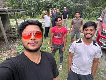 Our group on the 2 day drive to Karnali.