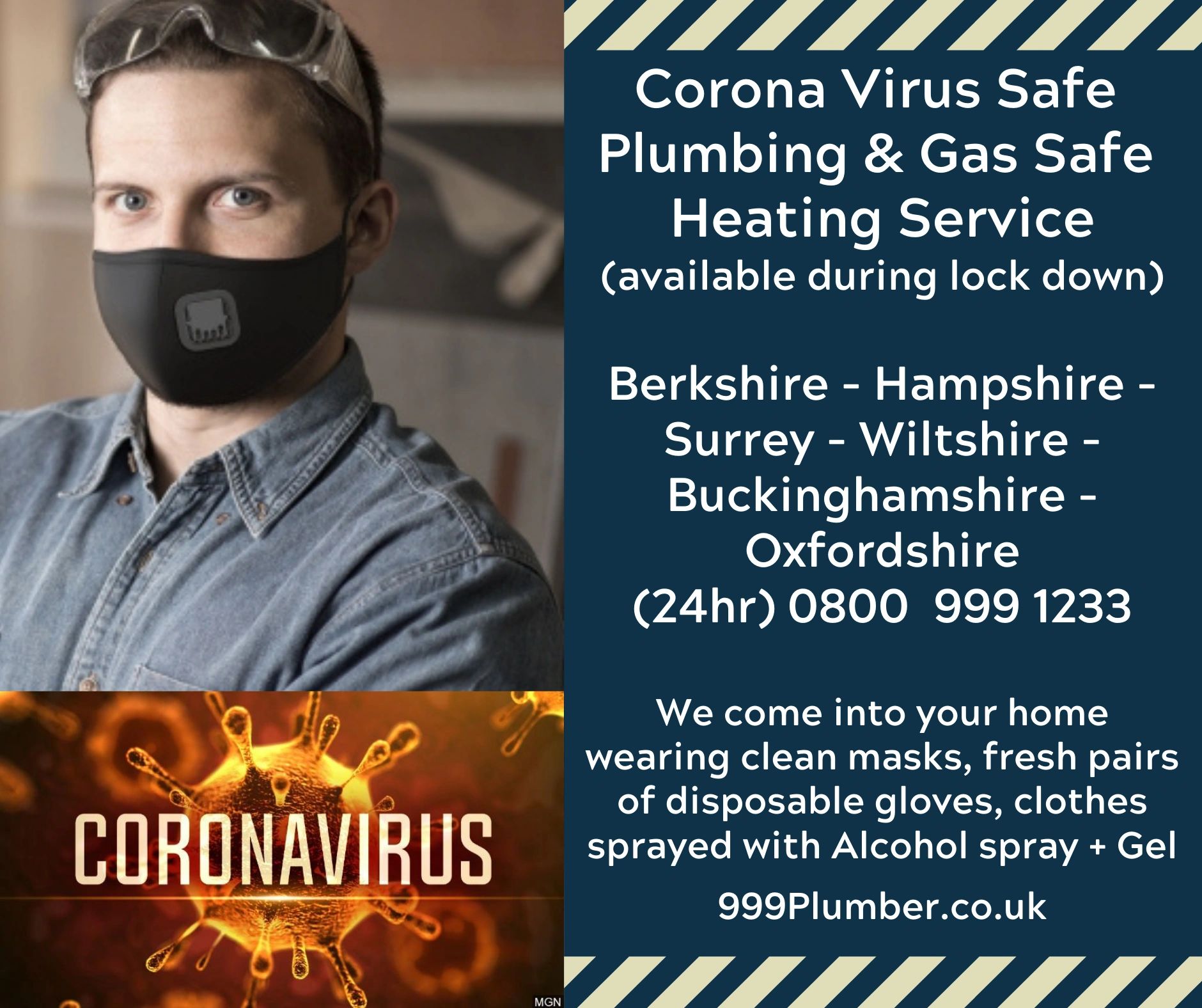 November 2020 Covid 19 second lockdown Plumber