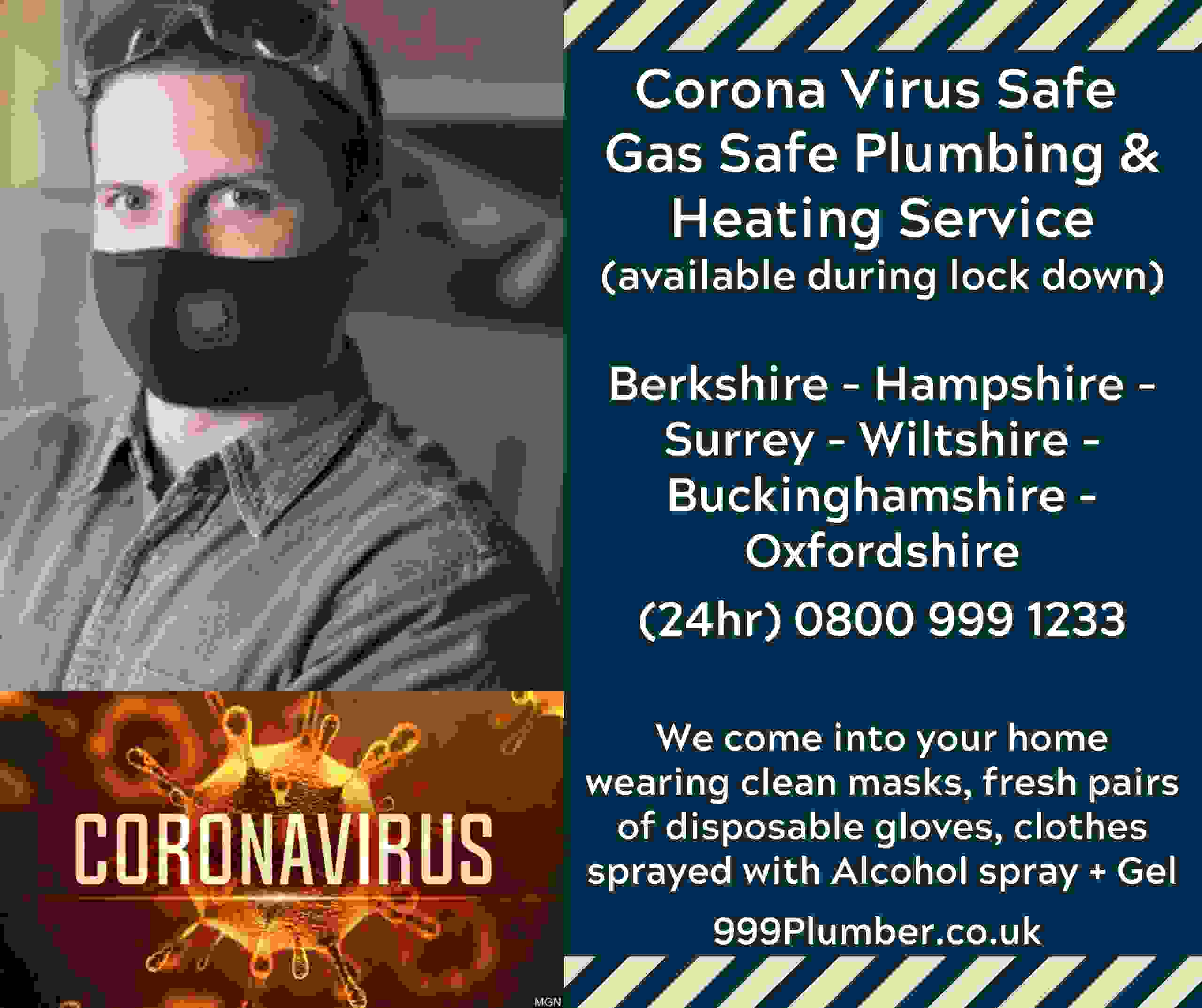 999 Plumber in Newbury Covid 19 safe