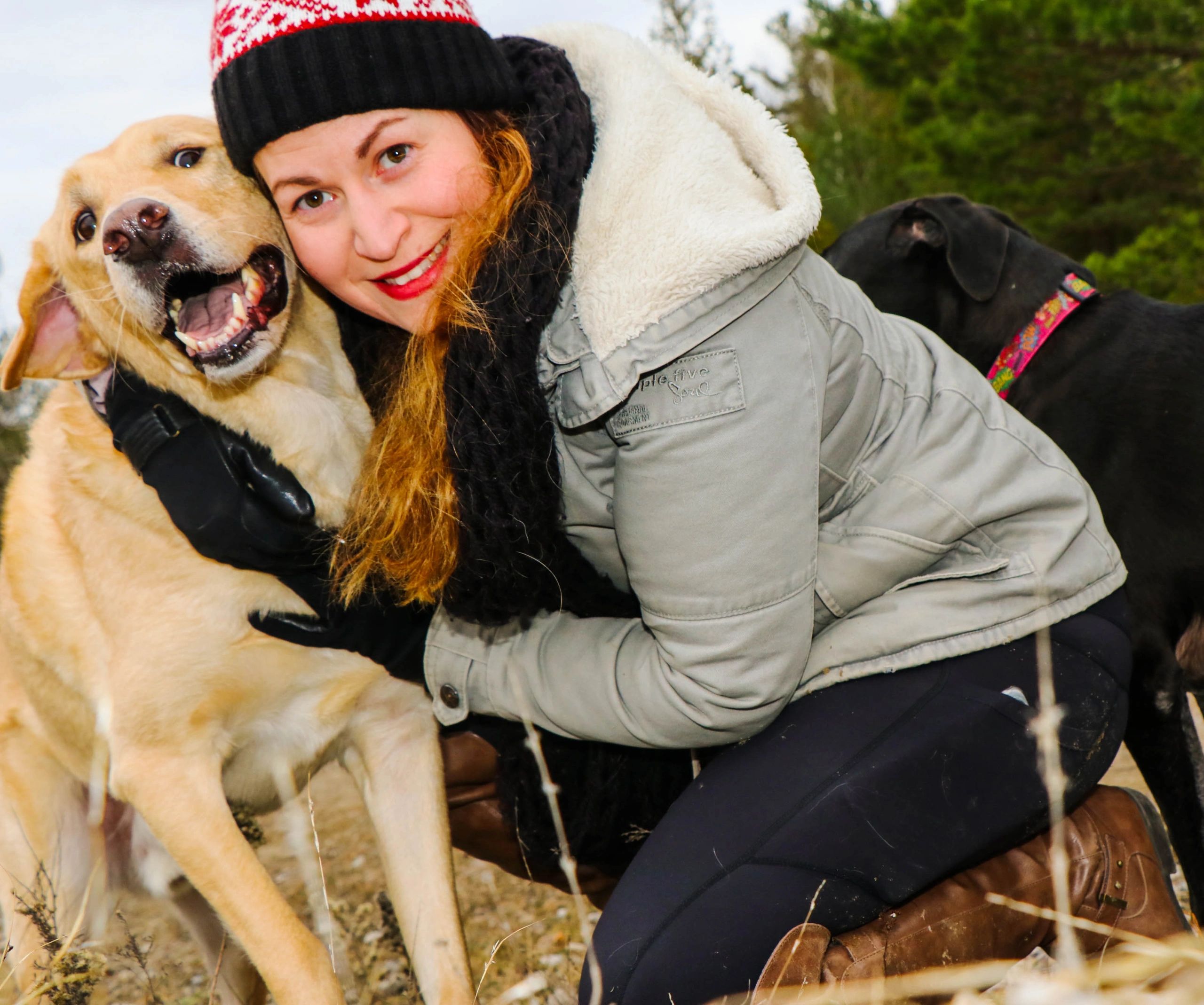 Girl and her dog