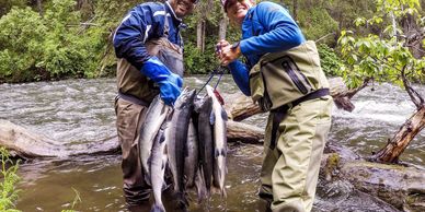 Anglers flock to the area for the first run of sockeye salmon that spawn in the Russian River.