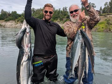 Book a private river fishing trip on the Kenai, River in Alaska