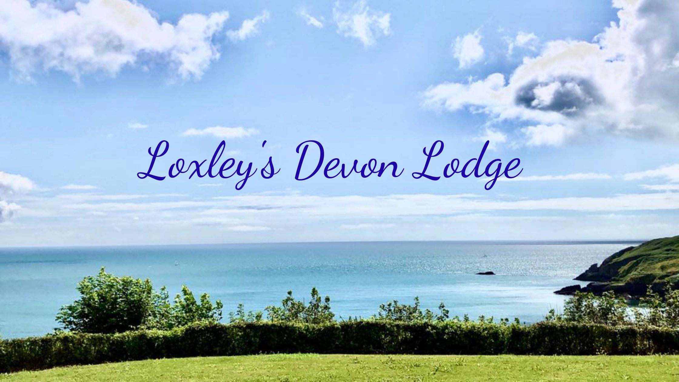 This stunning sea view will greet you every morning when you stay at Loxley's Devon Lodge