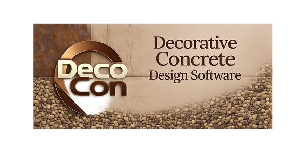 Deco-Con Decorative Concrete Design Photo-Imaging Software New Version 4.  Easy to learn - ONLY $320