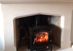 Stone Fireplace