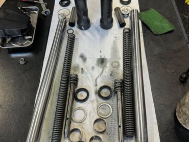 Fork seal replacement and thorough cleaning