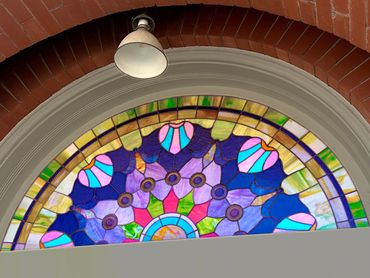 Victorian Fanlight Transom Window | 39 x 22"