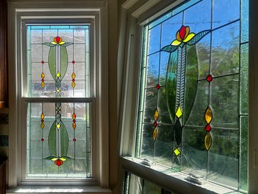 Victorian Leadlight Window Set | Multiple Sizes
