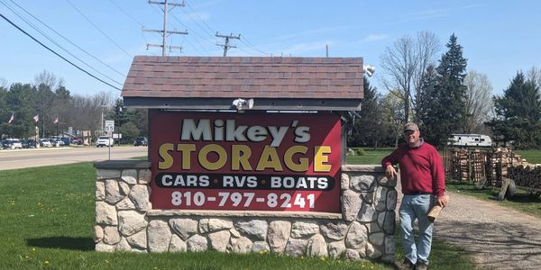 Outdoor and indoor boat and vehicle storage facility in Metamora, Michigan.
