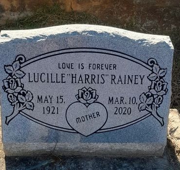 Sandblasted Slant Headstone