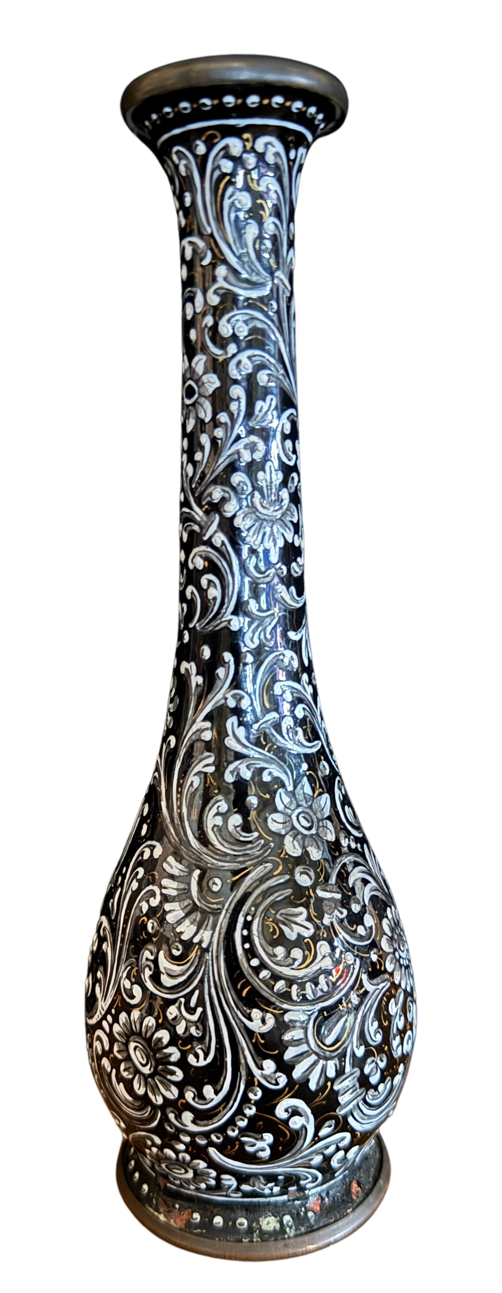 Grisaille enamel vase. Attrib. Pierre Reymond (1513-1584), Limoges c.1550